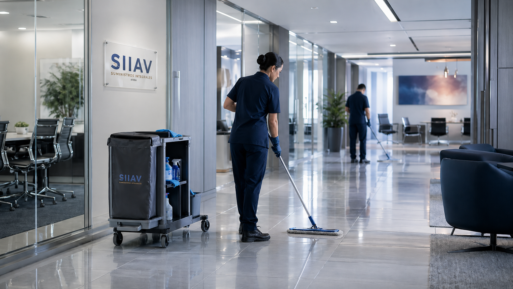 Servicio de limpieza profesional para empresas, oficinas e instalaciones corporativas